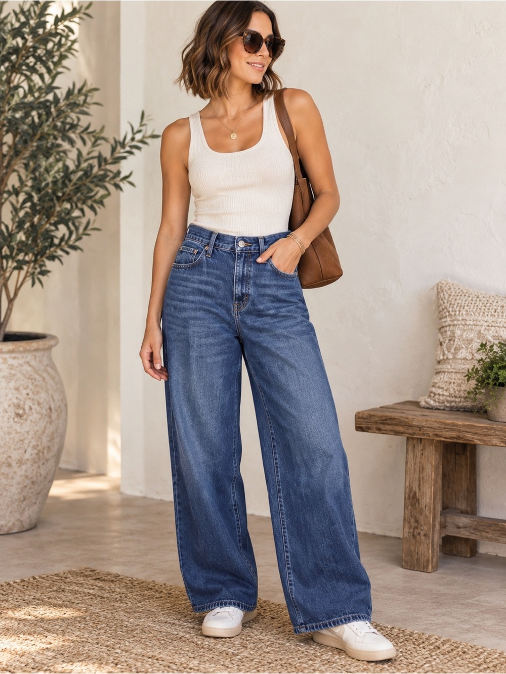 J.Crew ’90s Vintage Baggy Jeans Size 32 Dark Wash Wide Leg 27” #812
